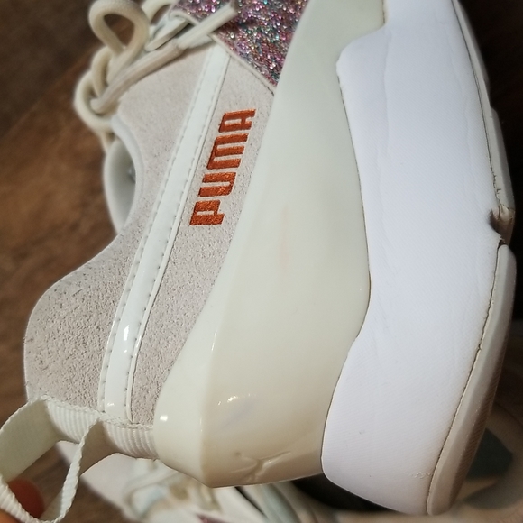 Puma Ignite Metallic Sparkle Strap Low Top Lace Up Athletic Shoes Sneakers - Picture 13 of 13